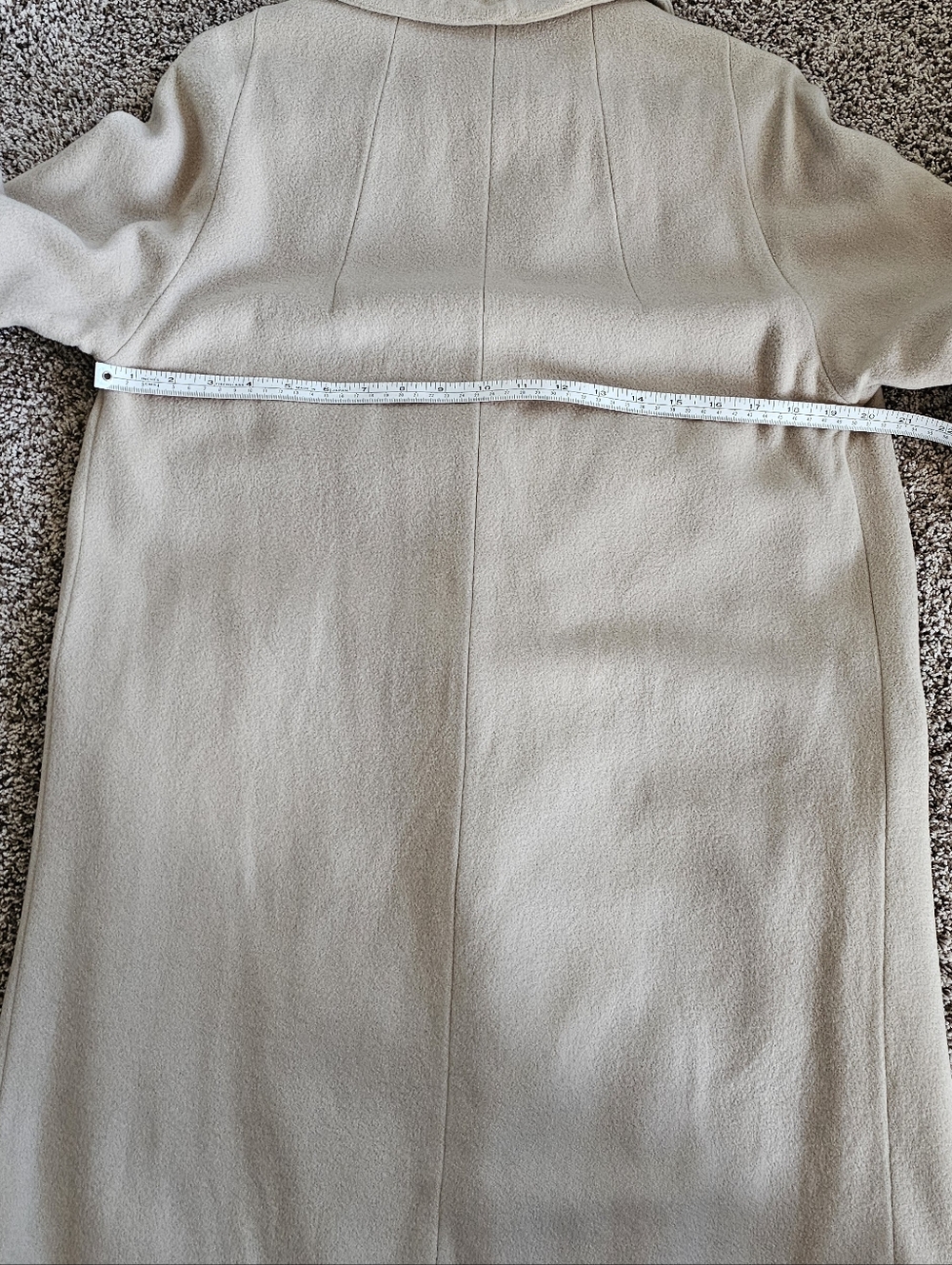 1950s 1960s M/L Vintage 100% Cashmere Lined Car Swing Coat Anter Fashion Denver - Picture 14 of 14
